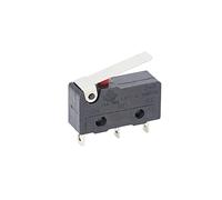 XLMURZAC Industrial Switches 5 PCS Mini Micro Limit Switch NO NC 3 Pins PCB Terminals SPDT 5A 125V 250V 29mm Roller Arc Lever Snap Action Push Microswitches Switches(3p With Handle)