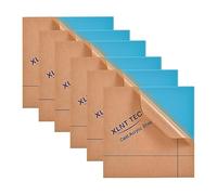 XLNT TECH 6 PCS Light Blue Cast Acrylic Opaque (no-Transparent) Plastic Sheet 8 x 8 Inch (.118" Thick), for Signs, DIY Projects.