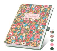 XLOXFU Lined Spiral Notebook A5 Journal for Women & Men, 140 Pages, College Ruled Hardcover Notebook for Work & Note Taking, Journals for Writing, Flower