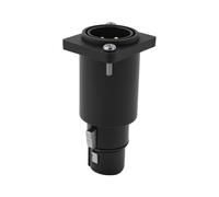 XLR 3Pin DMX512 Male to Female Converter Chassis Flange Panel Mount Feedthrough Adapter for Neutrik NA3MDF PCM-S-0629