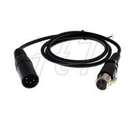 XLR 4 Pin DSLR Camera Monitor Power Supply Cable XLR Male To Female 39'' for Digital SLR camera