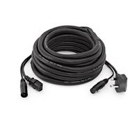 XLR and UK IEC Combination Cable by Gear4music 20m