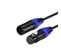 XLR Audio Extension Cord for Professional Use in Recording Studios and Live Performances Stable Connection (1.5m blue)