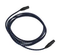 XLR Cable, 10ft HiFi Stereo Audio Connection Microphone Cable Balanced Microphone Mic Cord Bass Sound Cancellation (Dark Blue)
