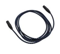 XLR Cable, HiFi Stereo Audio Microphone Cable 10ft HiFi Stereo Audio Microphone Cable Clear Sound Electric Guitar Sound Cancellation (Dark Blue)