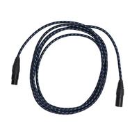 XLR Cable, Microphone Cable, 10ft HiFi Stereo Audio Connection Microphone Cable Bass Sound Cancellation for Studio Recording and Live Production (Dark Blue)