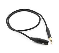 XLR (F) - TRS 6.35mm Jack Pro Cable 1m