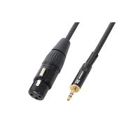 XLR Female to 3.5mm Stereo Mini Jack Cable - Noise-Free 0.5m - DJ Studio