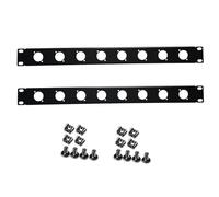 XLR HDMI Audio Rack Mount Panel, 1U D-Series Punched Metal HDMI Rack Mount Connectors for 19" Enclosure Server Computer Equipment Studio (8 Port, 1U)