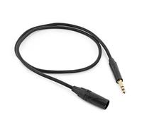 XLR (M) - TRS 6.35mm Jack Pro Cable 1m
