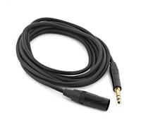XLR (M) - TRS 6.35mm Jack Pro Cable 3m