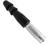 XLR Male Connector Adapter, 3-Pin for Motion Machinery, Aluminum & ABS Build, Universal Reciprocating Saw Conversion Head, 2.2 x 0.7 x 0.7 in