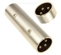 kenable XLR Male Plug To Plug Metal Joiner Coupler Adapter