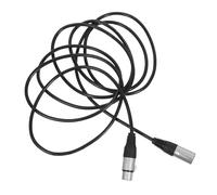 Xlr Male to Female Balanced Microphone Cable Black 5 Pin