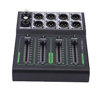 XLR Passive Volume Controller, Balanced XLR Connectors | 1 Input 4 Output, Plug and Play, Supports Microphone and 6.35mm Instrument Lines, Stereo Audio Adjuster for Studio Home