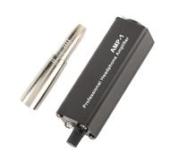 XLR to 3.5mm Adapter Headphone Amp with Volume Control Stereo Earphone Booster for Phone Bass Boost 3.5mm Output