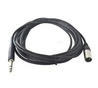 XLR to TRS Jack Microphone Cable - Male to Jack 20ft 6m - Balanced Mic Lead