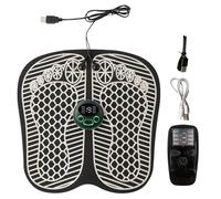 XLSBZ Foot Massager with Heating Pad, 8 Modes & 19 Intensity Levels, EMS, Tapping, Beating, Kneading Massage for Feet, Legs