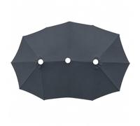 XLSBZ Replacement Parasol Canopy for Double Garden Parasol, Outdoor Patio Umbrella Cover, UV Protective, Frame not Include