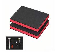 XLTBOMS 2 Pcs Tool Box Foam Inserts 40x33x4cm - Foam for Tool Storage | Shadow Foam Sheet - Secure Storage, Polyurethane Foam - DIY Cut & Peel, Moisture-proof - Fits most Tool Chest, Drawer or Case