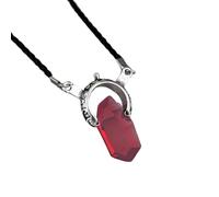 XLTEAM Neutral Necklace Pendant Dmc Devil Maycry 5 Dante Pendant Necklace Red & Blue Gem Long Rope Chain Vintage Gifts for Women and Men Adjustable Jewellery Gift Birthday Gifts