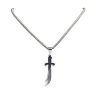 XLTEAM Neutral Necklace Pendant Imam Ali Zulfiqar Islamic Sword Pendant Necklace, Shia Islamic Jewelry, Quran Necklace for Men and Women Adjustable Jewellery Gift Birthday Gifts