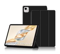 XLTTONG Case for Honor Pad X9a Case, Flexible TPU Back & Trifold Stand, Protective Cover Compatible with Honor Pad X9a 11" Tablet (Black)
