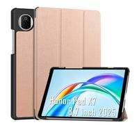 XLTTONG for Honor Pad X7 8.7" Case, Tri-Fold Stand Cover, Rose Gold | Shockproof corner guards, lightweight build, magnetic closure, durable hard back, precise cutouts