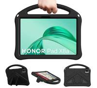 XLTTONG for Honor Pad X8a X8b 11 inch Case 2024 2026,Kids Boy Girls EVA Shockproof Cover Case for Honor Pad X8b,with Stand Handle (Black)