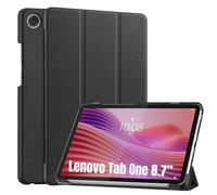 XLTTONG for Lenovo Tab One 8.7 inch 2025 TB305FU Case,Slim Lightweight Protective Three Folding Hard Back Shell Stand Cover for Lenovo Tab K9 (Black)