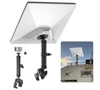 XLTTYWL 2025 Starlink Mini Pole Mount Kit, Aluminum Tripod Adapter with 1/4"-20 & 3/8"-16 Thread and Adjustable Clamp Bracket for Star Link Mini Dishy RV, Camper, Roof Rack, Balcony (Black)
