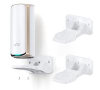 XLTTYWL Orbi WiFi 7 Wall Mount Kit, ABS Orbit 7 Mount Bracket Optimize Space Compatible with Orbi 360/370/870/970 & All Netgear Nighthawk Wi Fi 7 Routers(White, 2 Pack)