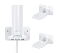 XLTTYWL® Wall Mount for Netgear Orbi & Nighthawk WiFi 7, White, 2 Pack | Fits Orbi 360/370/870/970 & Nighthawk WiFi 7 (RBEWMB-10000S), Durable ABS, Space-Saving Design, Secure Wall Installation