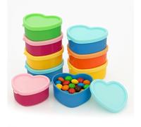 XLTXWD 10 Pcs Small Food Containers with Lids, Snack Pots with Lids, Small Containers Airtight Kitchen Food Set Reusable for Lunch Yoghurt Freezer Safe