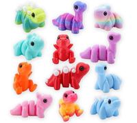 XLTXWD 15Pcs 3D Printed Animals, 3D Printed Toys, Cute Mini Animals Different Animal Shapes for Home and Office Decoration Photographic Prop (Random Style and Color) (12pcs)