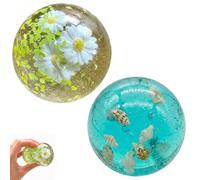 XLTXWD 2 Pack Coconut Oil Ball Soft Texture Daisy Pattern And Shell Pattern For Desk Home Office Sensory Play