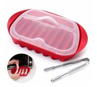 XLTXWD 2 Pack Microwave Bacon Tray And Bacon Grill With Tongs For Use In The Kitchen And At Family Gatherings