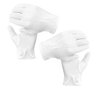 XLTXWD 2 Pairs White Gloves, White Cotton Gloves for Men, Formal Ceremonies, Funerals, Catering Duties, Marching Events