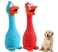 XLTXWD 2Pcs Squeaky Dog Toys, Squeaky Toy, Duck dog toy Dog Toys Animal Sound Latex Duck Toy for Family Interaction Pets Home Pool