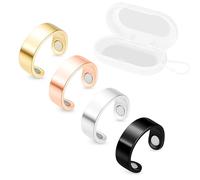 XLTXWD 5Pcs Set Sleep Ring, Anti Snoring Ring, Stop Snoring Aids for Men Women, Sleep Apnea Mouthpiece for Good Sleep