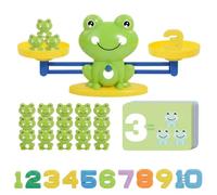 XLTXWD 70PCS Frog Count, Interactive Educational Play Sets, Counting Numbers with Frog Balance Scale, 30 Frogs 10 Numbers 30 Cards Set for Early Learning