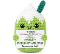 XLTXWD Emotional Support Crochet, Matcha Ice Cream Gift for Desk Decor