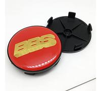 XLUCBS 4 Pcs Car Aluminum Alloy Hub Centre Caps Wheel Center Tire Emblem Cover, for BBS 68mm Rims Sticker Styling Decorate Accessories