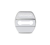 XLUCBS 4 pcs Car Door Lock Cover, for Nissan Qashqai Stainless Steel Protective Covers Decoration Accessories