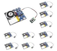 XLW Sound Module, 16MB Push Button Activated Sound Module with Speaker,Type-C Cable Charging, 16Min Easy Sound Recording Chip for Personalized Greetings, DIY Projects, Holiday Crafts ect.(Blue-10Pack)