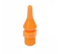 XLWLLNJ Adjustable Nozzle Flat Head Water Jet Nozzle Multi-Directional Air Blow Joint Design Built-In Switch PP POM For Cleaning Machine Tools Industrial Application, 1/4 1.6MM, Round