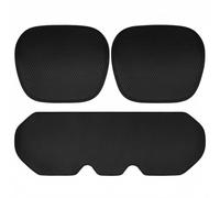 XLWLLNJ Car Seat Cushion Mesh Pad Automotive Polyester Fiber Honeycomb Structure Non-Slip Universal Ergonomic Support Suitable for Vehicles Home Travel, Black