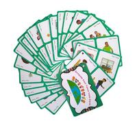 XLWLLNJ Children Learning Cards English Verbs Flash Grammar Flashcards Language Study Laminated Coated Paper With Verb Forms And Clear
