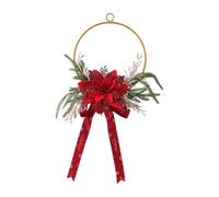 XLWLLNJ Christmas Wreath for The Front Door, Multi-Purpose Wall Decoration, Christmas Decoration for Entryway, Home, Party, Winter Wedding, Red