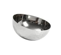 XLWLLNJ Decorative Planter Indoor Plant Pot Flowerpot Metal Container With Dimpled Surface And Copper Tone Finish Suitable for tabletop desktop bookshelf display, Silver Hammered, 21 21 12.5cm